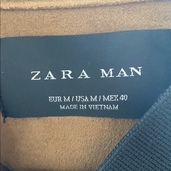 ZARA MENS FAUX SUEDE JACKET - Picture 2 of 4